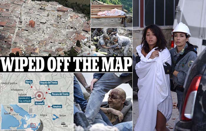 Gempa 6,3 Richter Guncang Italia Tengah Tewaskan 73 Orang, 150 Hilang